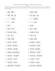 Rational Expression Problems | Multiplying and Dividing E ...