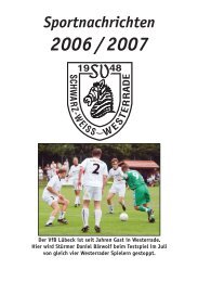 Sportnachrichten 2006-2007 - SV Schwarz-Weiss Westerrade