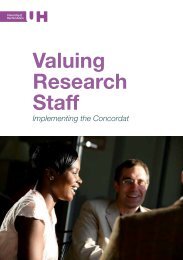 Valuing Research Staff - University of Hertfordshire