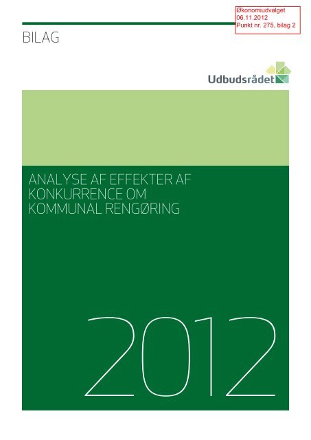 Effekter af konkurrence om kommunal rengÃ¸ring