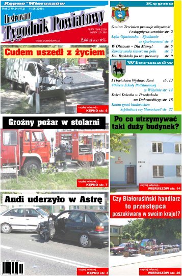 Cudem uszedÅ z Å¼yciem - Tygodnik powiatowy