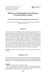 Efficiency of Calcium Silicate and Carbonate in Soybean Disease ...