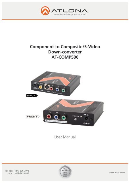 Component to Composite/S-Video Down-converter AT ... - Atlona