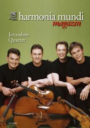 magazin - Harmonia Mundi