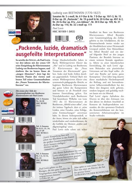 magazin - Harmonia Mundi