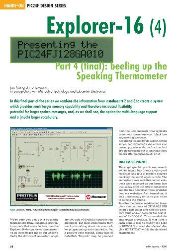 Part 4 (final): beefing up the Speaking Thermometer - Elektor