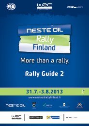 Rally Guide 2 - Tekstiosa - Neste Oil Rally Finland