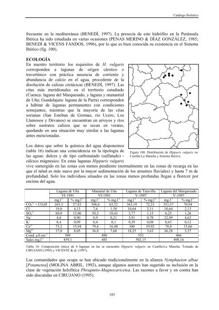 flora y vegetaciÃ³n acuÃ¡ticas de las lagunas y humedales de la ...