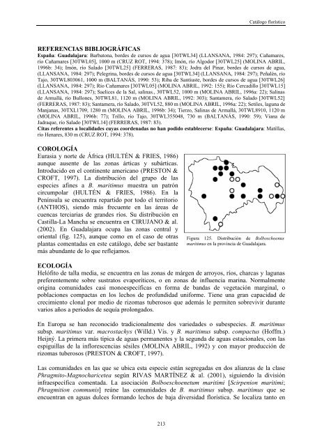 flora y vegetaciÃ³n acuÃ¡ticas de las lagunas y humedales de la ...