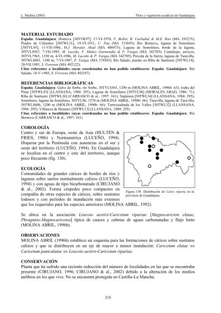 flora y vegetaciÃ³n acuÃ¡ticas de las lagunas y humedales de la ...