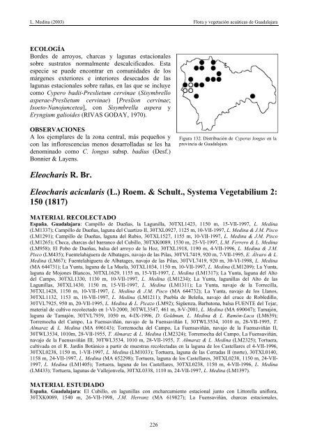 flora y vegetaciÃ³n acuÃ¡ticas de las lagunas y humedales de la ...