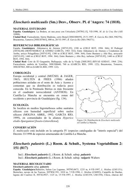 flora y vegetaciÃ³n acuÃ¡ticas de las lagunas y humedales de la ...