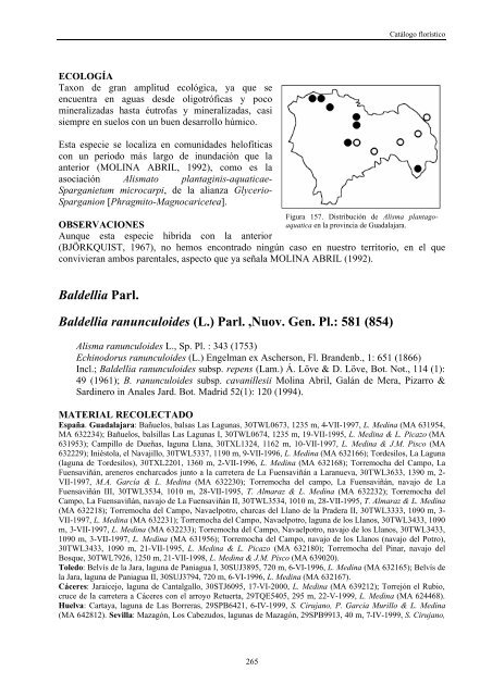 flora y vegetaciÃ³n acuÃ¡ticas de las lagunas y humedales de la ...