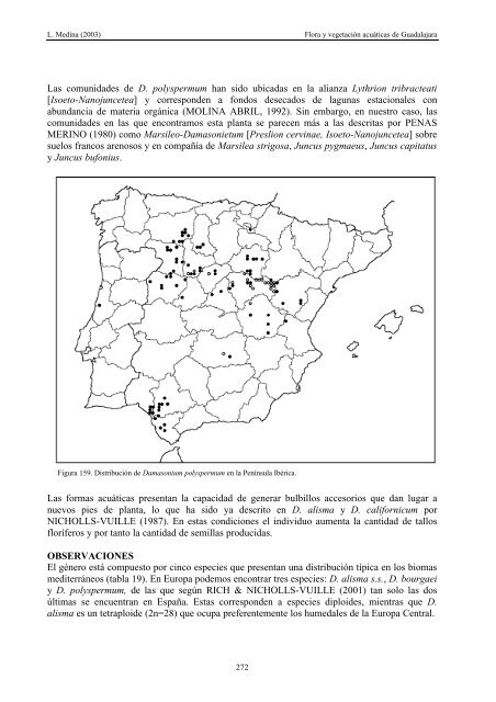 flora y vegetaciÃ³n acuÃ¡ticas de las lagunas y humedales de la ...