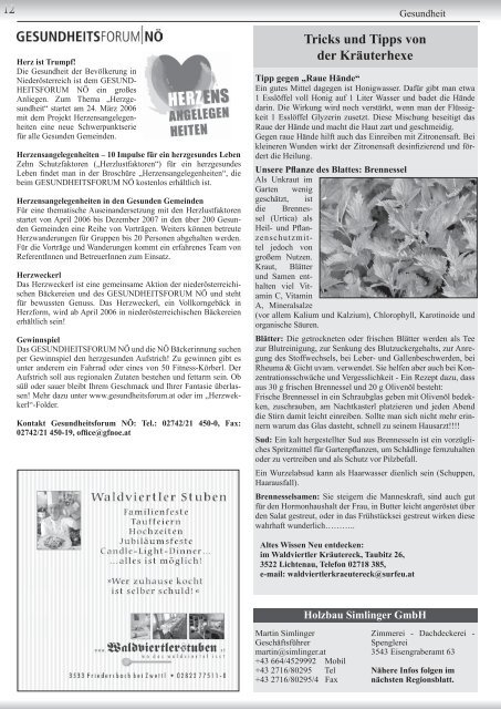 Regionsblatt - Region Kampseen