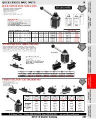 QUICK CHANGE TOOL POSTS B - U S Shop Tools