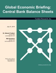 Central Bank Balance Sheets - Dr. Ed Yardeni's Economics Network