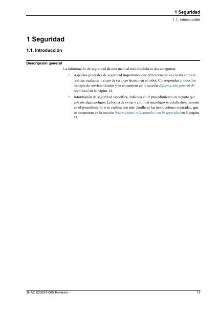 Manual del producto (parte 1 de 2), procedimientos