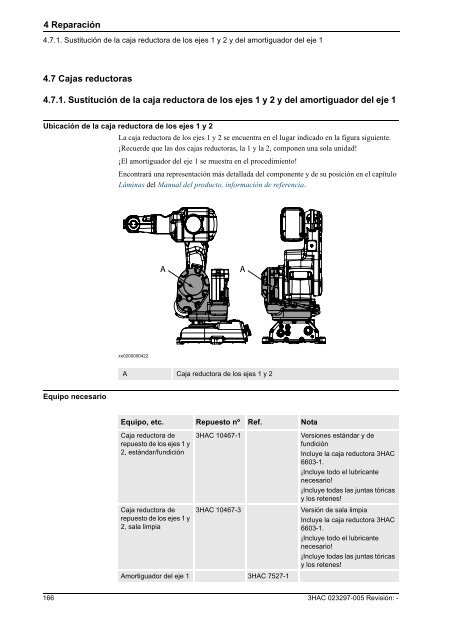 Manual del producto (parte 1 de 2), procedimientos