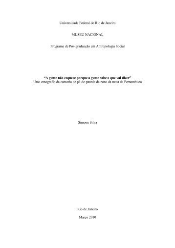 Tese Simone Silva - UFRJ