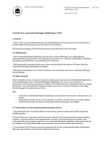 Grunddokument 2 - Lärarutbildning - Umeå universitet