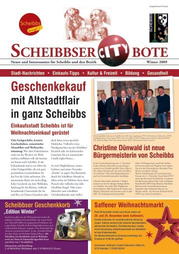 SCHEIBBSER BOTE - Stadtgemeinde Scheibbs