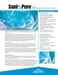 SaniPureÂ® 60 biopharmaceutical tubing - Accuflow Systems Inc.