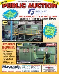 PUBLIC AUCTION - Maynards Industries