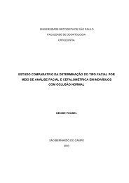 estudo comparativo da determinação do tipo facial por meio de ...