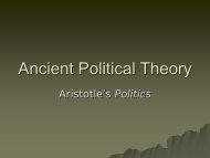 Ancient Political Theory