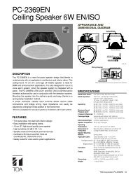 PC-2369EN Ceiling Speaker 6W EN/ISO - Eltek