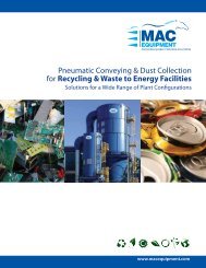 Pneumatic Conveying & Dust Collection For Recycling & Waste