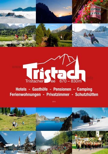 Gasthöfe - Pensionen - Camping Ferienwohnungen ... - Tristach.info