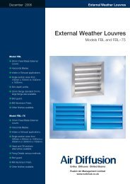External Weather Louvres - Air Diffusion