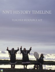 NWT History Timeline: Teacher Resource Kit - Education, Culture ...