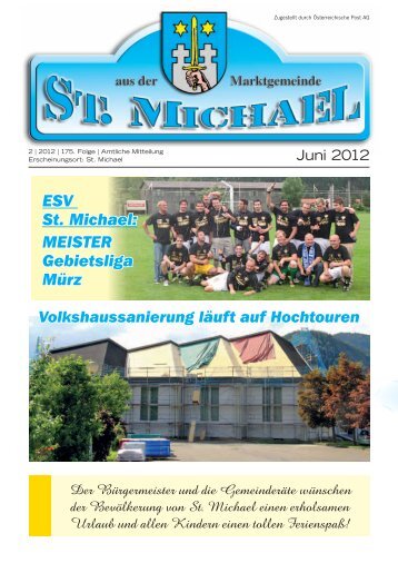 Gemeindezeitung Juni 2012 - St. Michael in der Obersteiermark