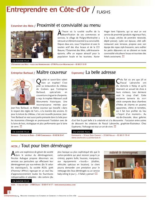 Loisirs : Les bons concepts rencontrent leur public - CCI CÃ´te-d'Or