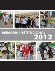 memoria institucional 2012 - Los Olivos