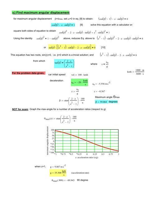 Pendulum & base motion