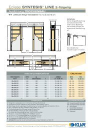 Technisches Datenblatt Trockenbau - Eclisse