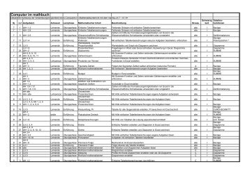 Excel - Anwendungsmöglichkeiten im Mathbu