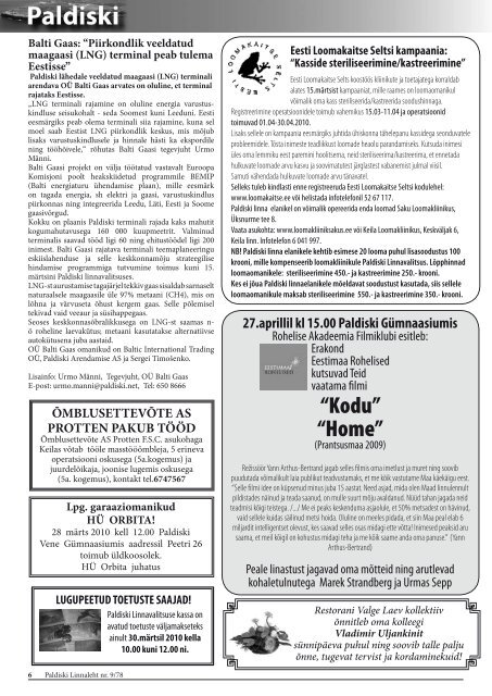 9/78 26.03.2010 - Paldiski