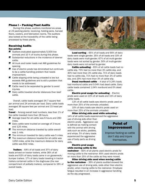 National Market Cow and Bull Beef Quality Audit - Dairy Cattle Edition