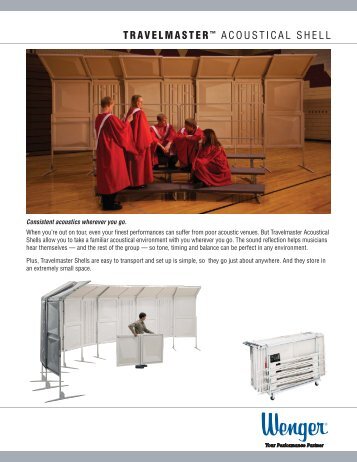 Wenger Travelmaster Acoustical Shell - Product Sheet