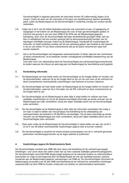 1.2. De volmacht is voor