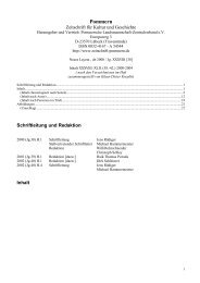 Pommern Jg. 2000 ff. - Studienstelle Ostdeutsche Genealogie