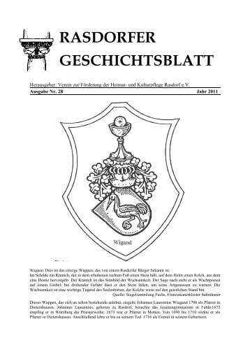 RASDORFER GESCHICHTSBLATT