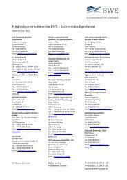 Mitglieder im BWE-Sachverständigenbeirat (pdf, 469 KB)