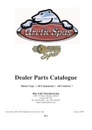 Arctic Spa Parts - PoolAndSpaCentre