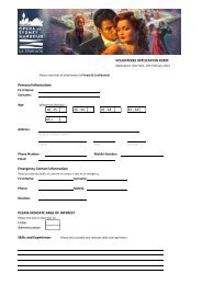 Volunteers Application Form.xlsx - Opera Australia